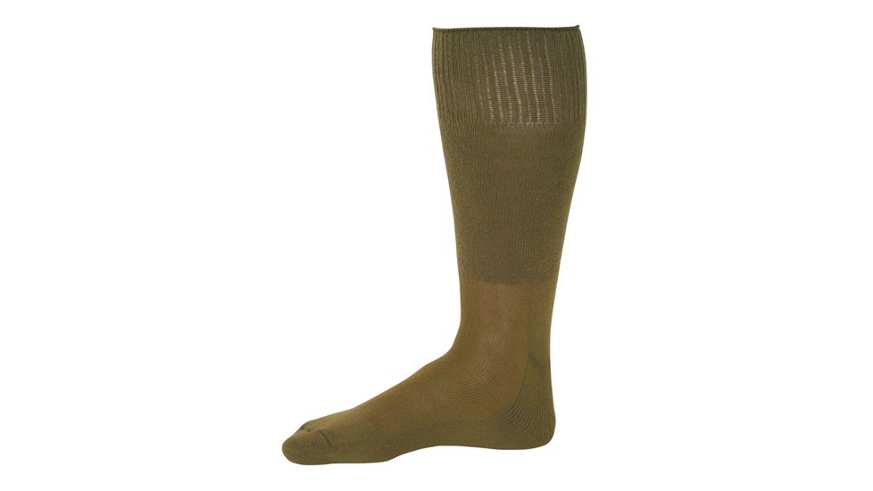 Fox Outdoor Cushion Sole Sock, Olive Drab, Large, CS-OD OD L