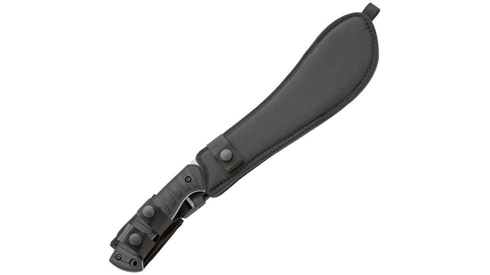 Fox Parang XL Machete, Black Handle, Plain w/Nylon Sheath FX-687