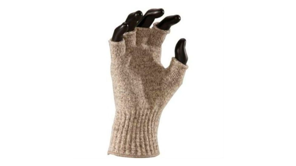 Fox River Mid-Weight Fingerless Glove, Large, Brown Tweed, Brown Tweed, Large, 85% Wool, 15% Nylon, 2% Spande, 1 Year Manufacturer Warranty, FOX-9491-06120-L