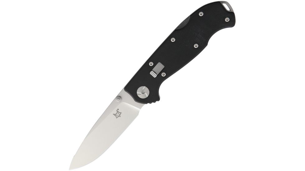Fox Ron Lake Folder Folding Knife,3in,Black,G10 Handle FOXRL01
