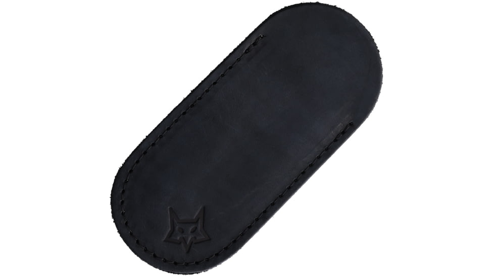 Fox Suru CF Folding Knife, 3.5in Closed, 2.5in Black Stonewash Bohler M390 SS Blade, Carbon Fiber Handle, Black Leather Pouch, FX526LICF