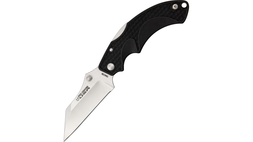Fox USA Drago Folding Knife,4.625in closed,Wharncliff Blade,Textured Black Frn Handle FOXDRGWCBK