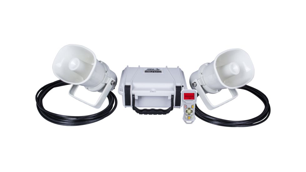 FoxPro Snow Pro Digital Game Call,White w/TX433 Transmitter and 10W Speakers, SNOW PRO