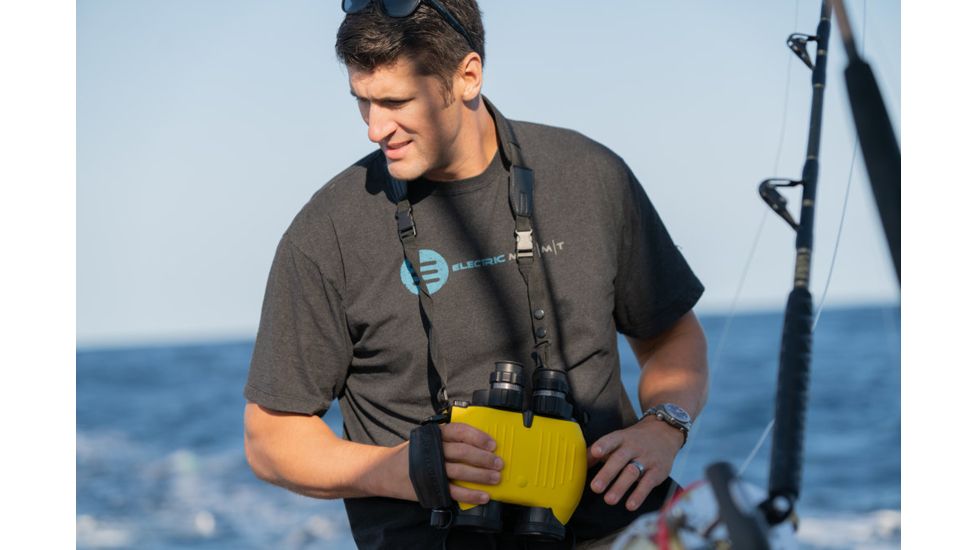 Fraser Optics Fraser S250 Stabilized Binocular, Black Body, Yellow, 18002-200-4-1