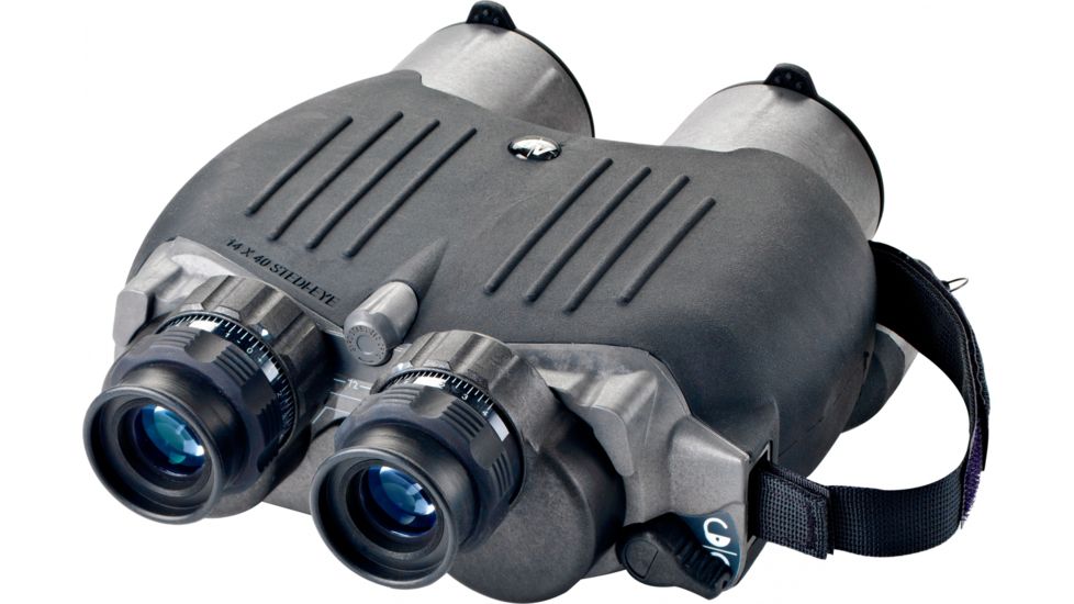 Fraser Optics Stedi-Eye 14x40 Bylite Gyro Stabilized Binocular, Black-Gray, Case 07001-200-1-C