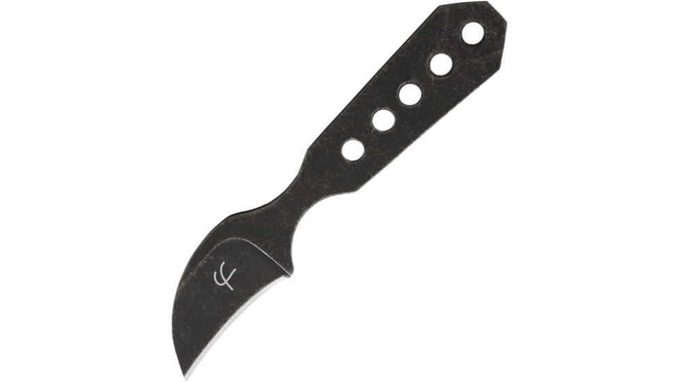 Fred Perrin Le Fruit Knife, 1.63 black stonewash finish 440C stainless blade, One-piece construction, FP1904