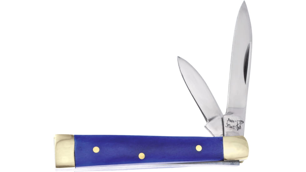 Frost Baby Doc Folding Knife, Blue, Blue smooth bone handle, 14-974BLSB