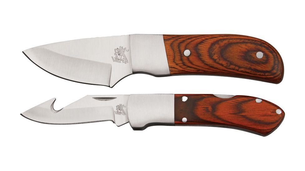 Frost Field Pro Elite Field C Fixed Blade Knife,Stainless Blade, Red Pakkawood Handle F16482PW