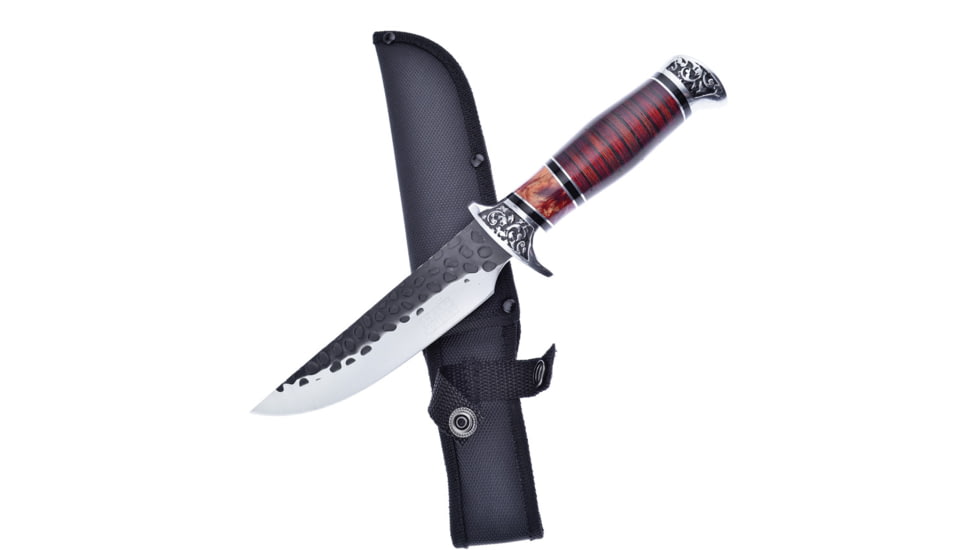 Frost Fixed Blade Knife, 6.5in, 3Cr13 Stainless Steel, Standard Edge, Black and Satin FSHP2000