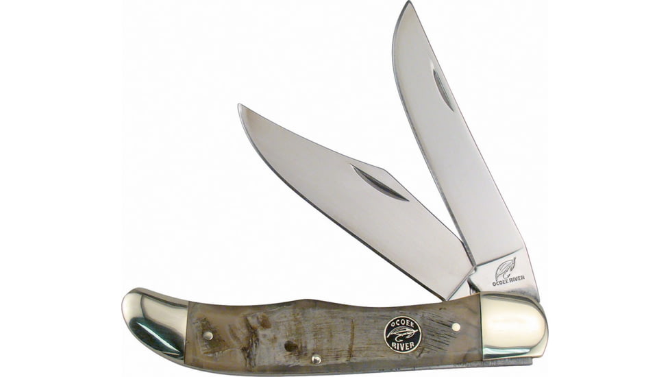 Frost Folding Hunter Ocoee River Folding Knife, Rams horn handle, OC-550RH