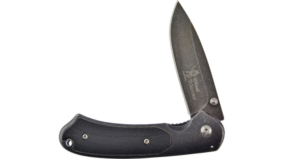 Frost Framelock Black Stone Wash Folding Knife,3in,Stainless Steel,Black Stonewash,Black Stonewash,Stainless Handle FSW321