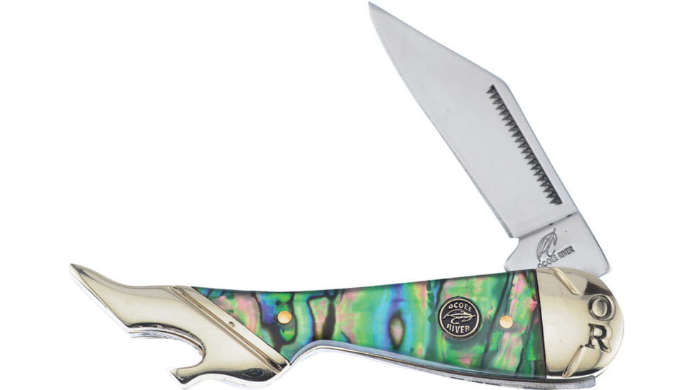 Frost Leg Ocoee River Folding Knife, Abalone handle, OC-183AB