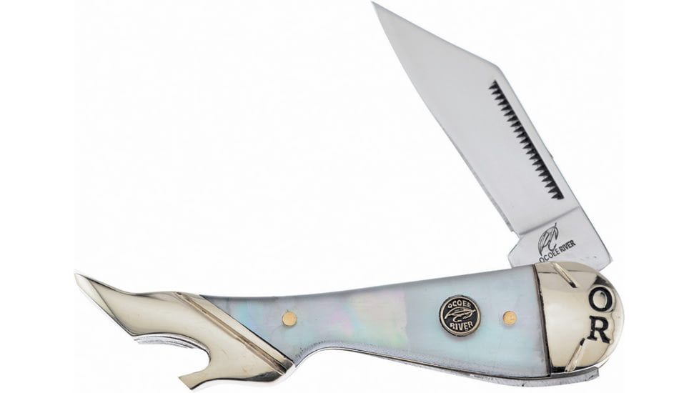 Frost Leg Ocoee River Folding Knife, Salt Water Mother of Pearl handle, OC-183SMOP