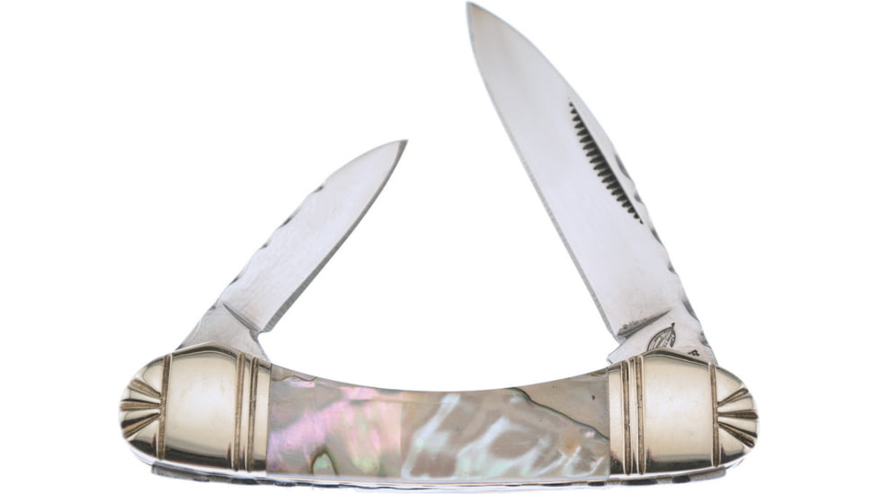 Frost Little Canoe Ocoee River Folding Knife, Abalone handle, OC-161AB