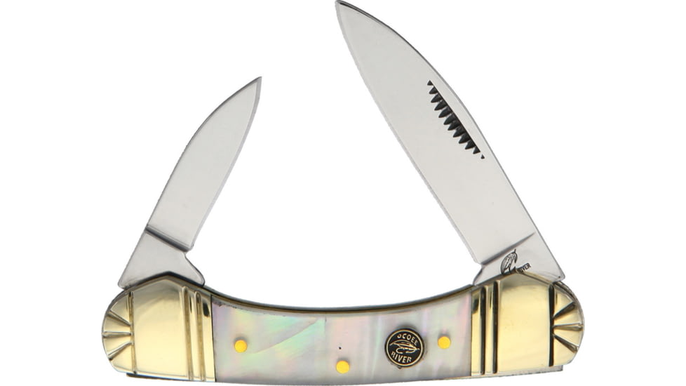 Frost Little Canoe Ocoee River Folding Knife, Mother of pearl handle, OC-161MOP