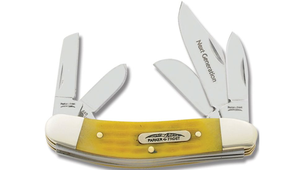 Frost Parker-Sowbelly Folding Knife,Stainless Blade, Corn Cob Bone Handle FPF003CCB