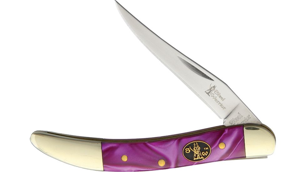 Frost Small Toothpick Grape Folding Knife,Stainless Steel,Long Clip,Grape Ape,Celluloid Handle FSW109GA