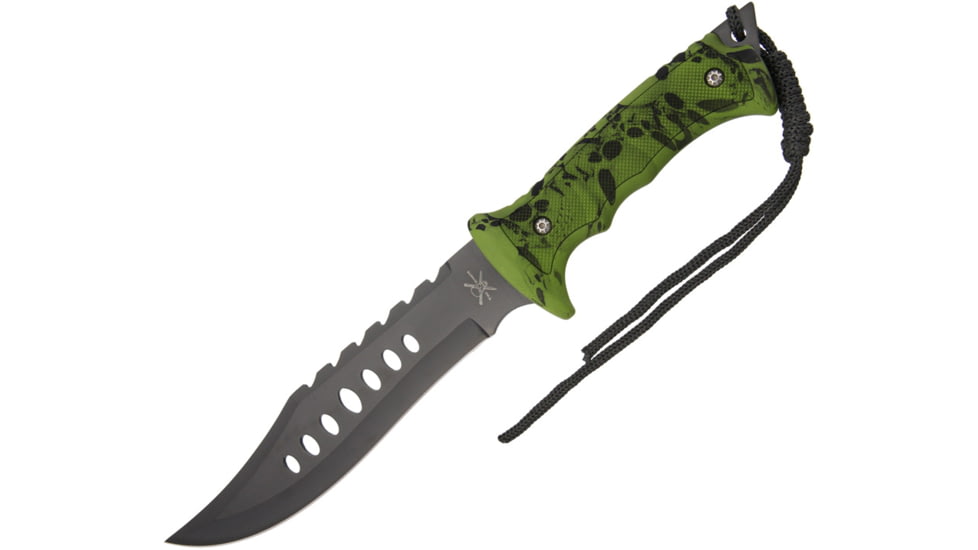 Frost Tac Xtreme Fixed Blade Knife, 6.875in, Clip Point, Handle FTX016GSC
