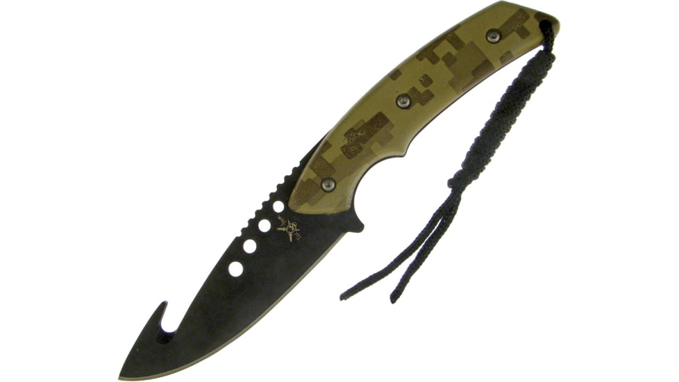 Frost Tac Xtreme Fixed Blade Knife, 9in, 4in, Digital Camo, Wood Handle FTX017DGC