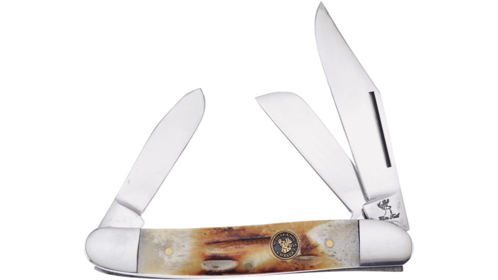 Frost Wrangler Whitetail Folding Knife, Second cut bone handle, WT-797SCSS