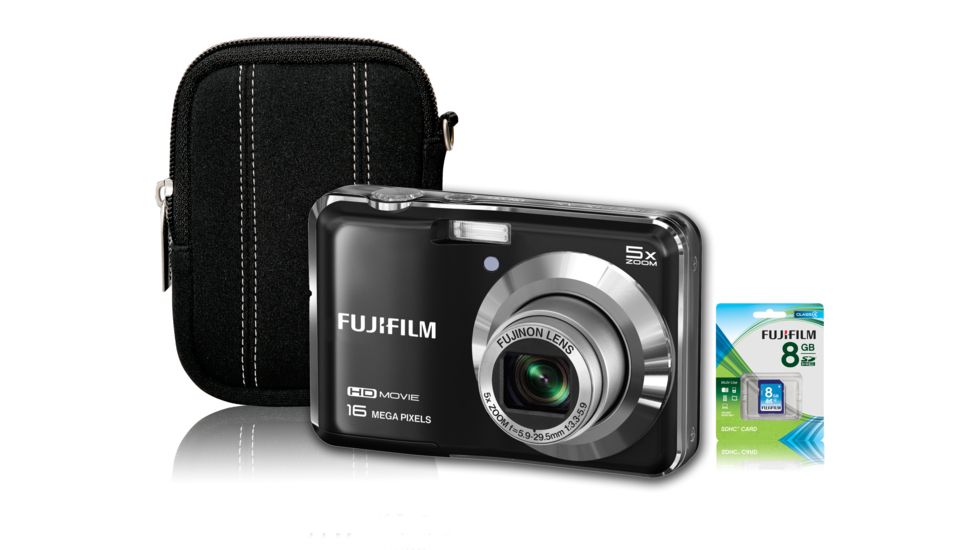 Fujifilm FinePix AX650 Digital Camera Bundle, Black 600012709