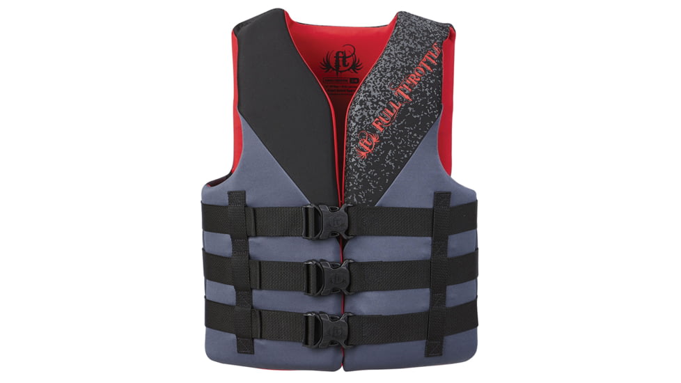 Full Throttle Adult Dual-Sized Rapid-Dry Vest, 32-40 Chest, Black, Small/Medium, 142000-700-030-19