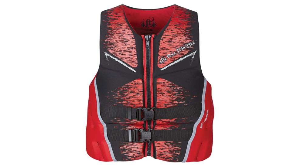 Full Throttle MenS Hinged Rapid-Dry Flex-Back Vest - 3Xl, 52-56 Chest, Red, 142500-100-070-19