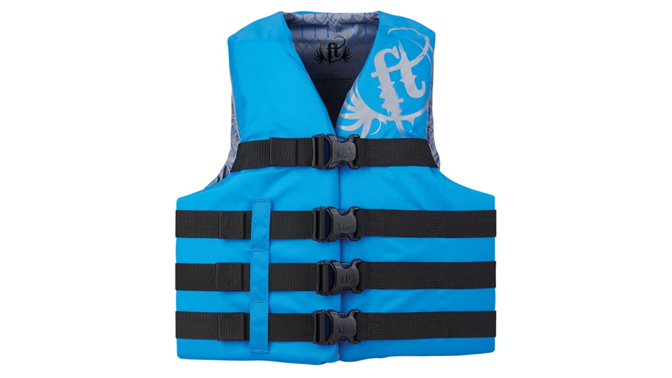 Full Throttle Nylon Water Sports Vest - Teen, Blue, 112200-500-010-19