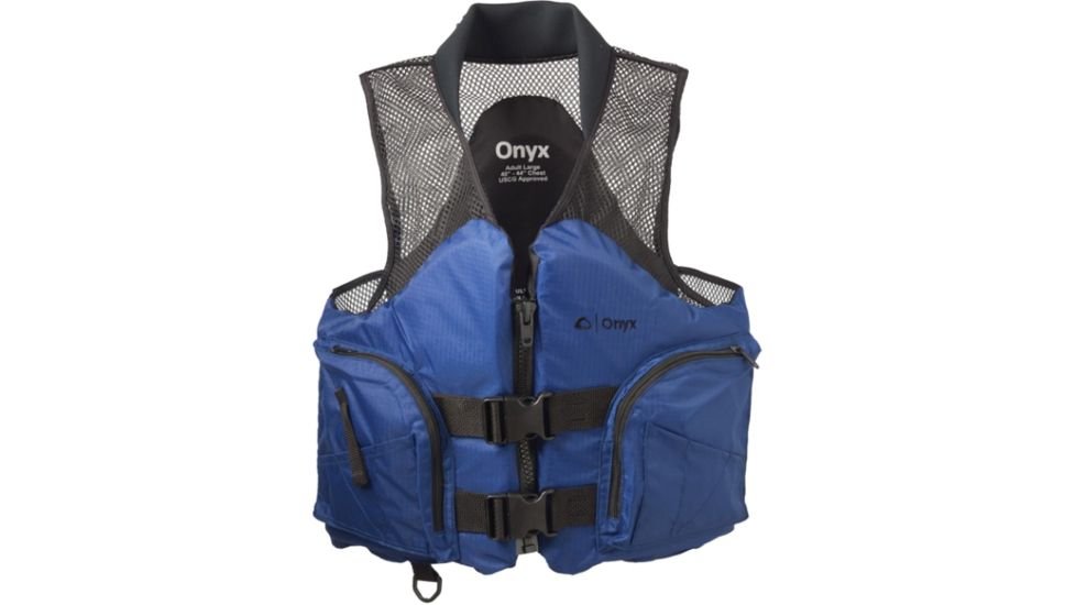 Full Throttle Mesh Deluxe Sport Vest, M Size for Adult, Ripstop Nylon Collar, Sapphire 96730077