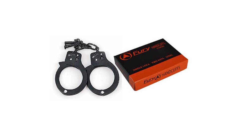Fury Single Lock Handcuff w/Keys, Black FP15911