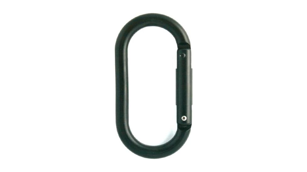 Fusion Ovatti Steel Oval Carabiner, Black 106774