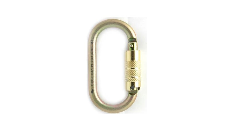 Fusion Ovatti Steel Oval Carabiner, Gold 101920