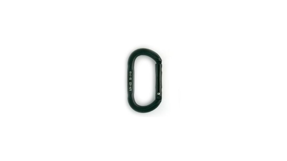 Fusion Supreme Oval Aluminum Carabiner, Black 106761