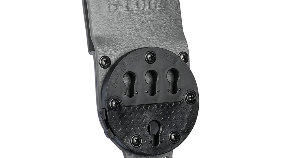 G-Code GCA200 STATIC GRIP RTI Optimal Drop Plastic Buckle Pistol Platform, Grey, GCA200-PB-GY