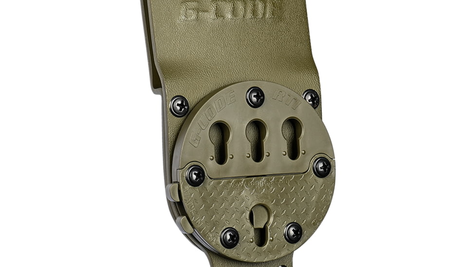 G-Code GCA200 STATIC GRIP RTI Optimal Drop Plastic Buckle Pistol Platform, Ranger Green, GCA200-PB-RG