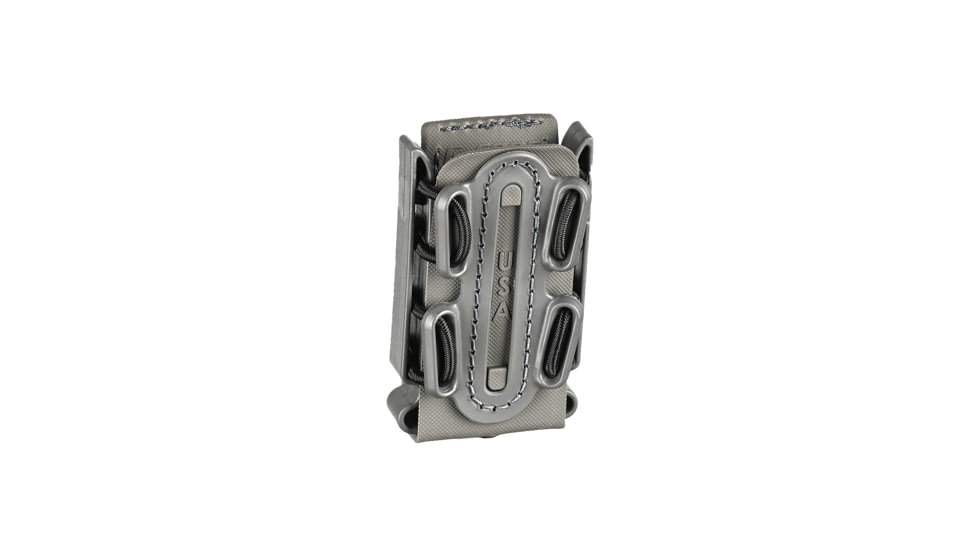 G-Code Pistol Soft Shell Scorpion Mag Carrier w/ P1/P2/P3 Molle and Belt Mounts, Ambidextrious, Grey Frame/Grey Shell, Short, SS-P2-123-GYGY