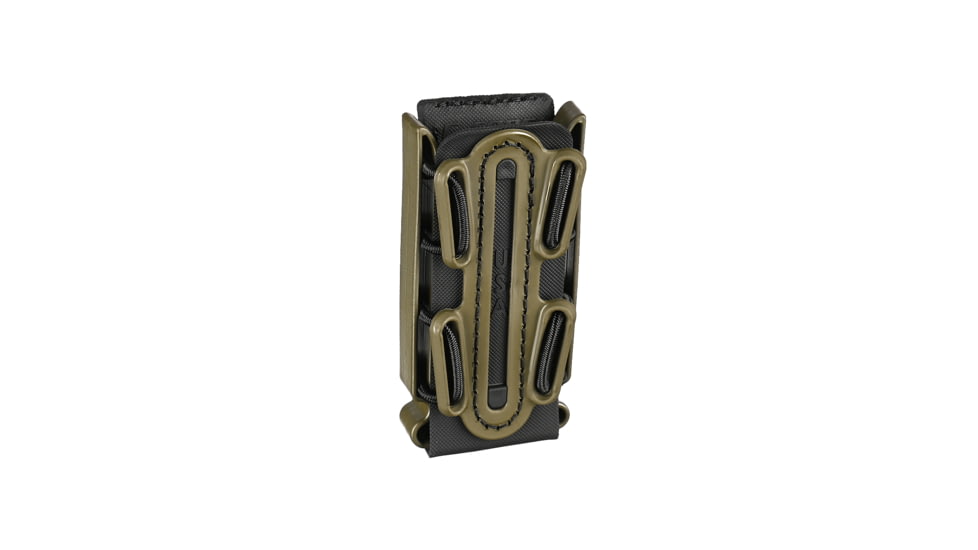 G-Code Pistol Soft Shell Scorpion Tall Mag Carrier w/ Belt Loop, Ambidextrious, OD Green Frame/Black Shell, Tall, SS-P1-LOOP-GNBK