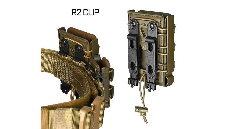 G-Code Rifle Soft Shell Scorpion Mag Carrier w/ R1/R2/R3 Molle and Belt Mounts, Pack of 3, Black Frame/Black Shell, Rifle, SS-R1-3PK-123-BKBK