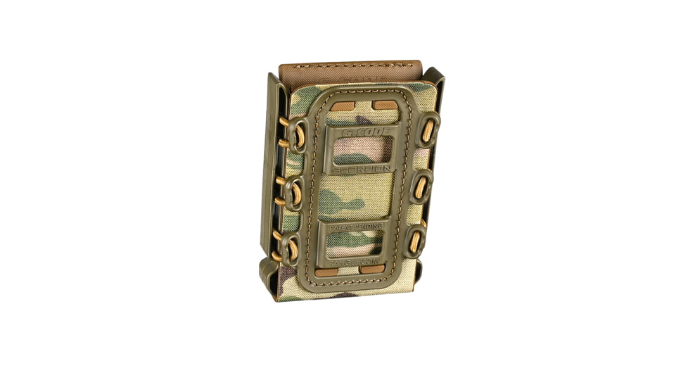 G-Code Rifle Soft Shell Scorpion Mag Carrier w/ R1/R2/R3 Molle and Belt Mounts, Pack of 3, Black Frame/Black Shell, Rifle, SS-R1-3PK-123-BKBK
