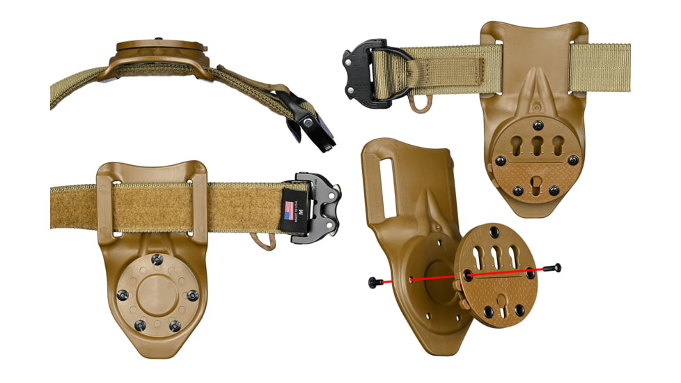 G-Code RTI DUTY Mount Belt Slide, 2in Belts, Tan, GCA30-2-CT