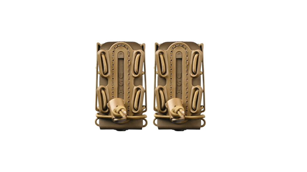 G-Code Soft Shell Scorpion Pistol Magazine Carrier Pack of 2, Short, P1/P2/P3 Molle and Belt Mounts, Ambidextrious, Tan On Tan, Tan Frame/Tan Shell, Short, SS-P2-2PK-123-TNTN