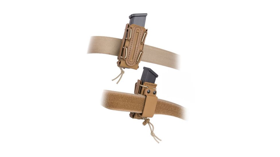 G-Code Soft Shell Scorpion Pistol, Tall, Belt Loop, Ambidextrious, Green On Black, SS-P1-LOOP-GNBK