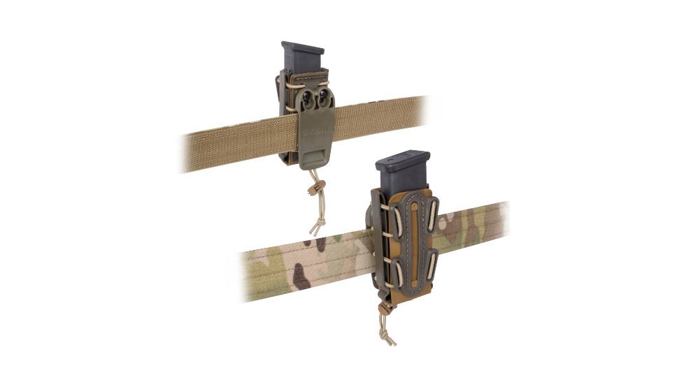 G-Code Soft Shell Scorpion Pistol, Tall, Cobra Paddle, Ambidextrious, Green On Tan, SS-P1-COBRA-GNTN