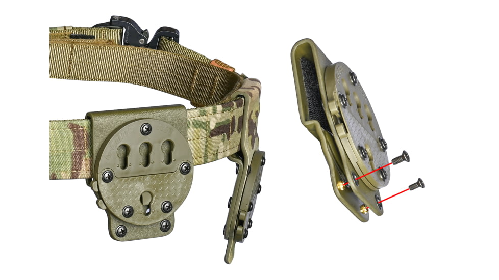 G-Code STATIC GRIP RTI Rotating Tactical Belt Mount, Grey, GCA90-GY