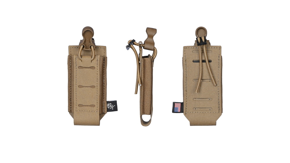 G-Code SYNC PM Single Pistol Magazine Carrier w/ P1/P3 Molle and Belt Mounts, Grey, SYN-PM-13-GY