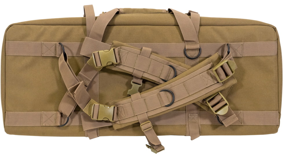 GPS Double Rifle Case Flat Dark Earth 600D Polyester 28 L X 1, DRC28-FDE