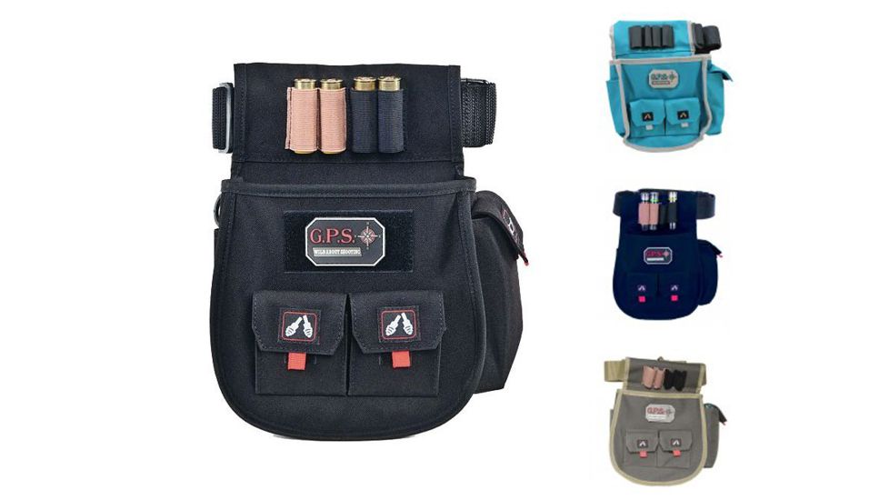 G. Outdoors Products Adjustable Deluxe Shell Pouch, Black, Blue, Dark Blue, Olive, Rifle Green/Khaki