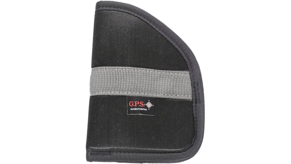 GPS Compact Pistol Pocket Holster, Non-slip Material, Black, GPS-455PHB
