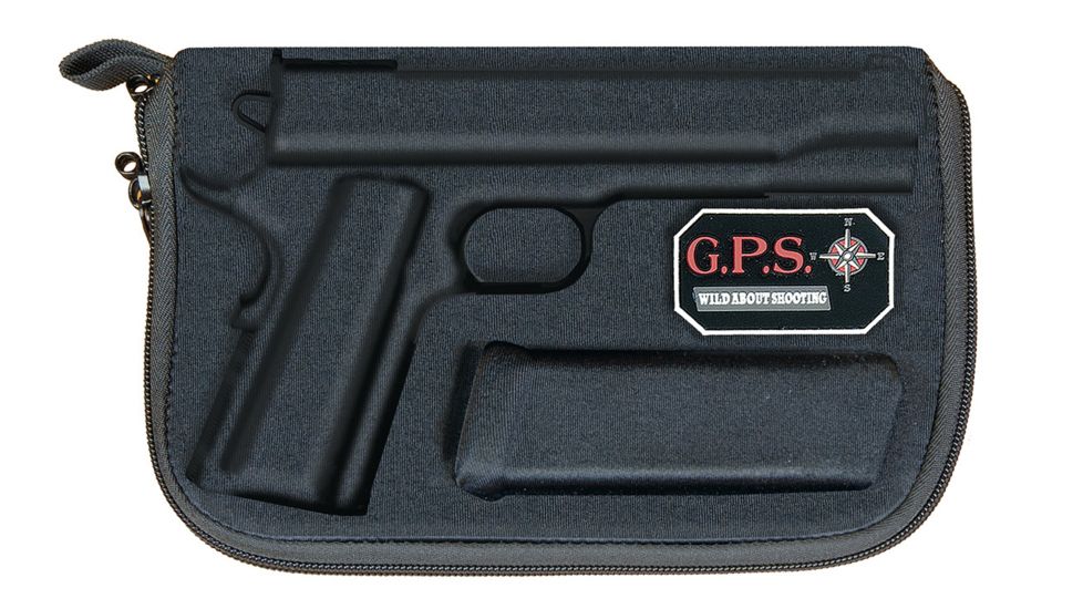 GPS Compression Molded Pistol Case, Black, 1911 Model GPS-908PC