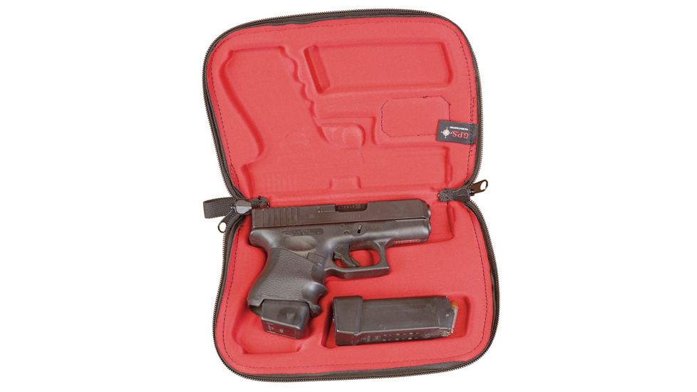 GPS Compression Molded Pistol Case, Black, For Glock GPS-907PC